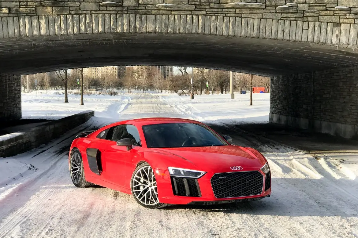 Winter in the Audi R8 Is Snow Fun